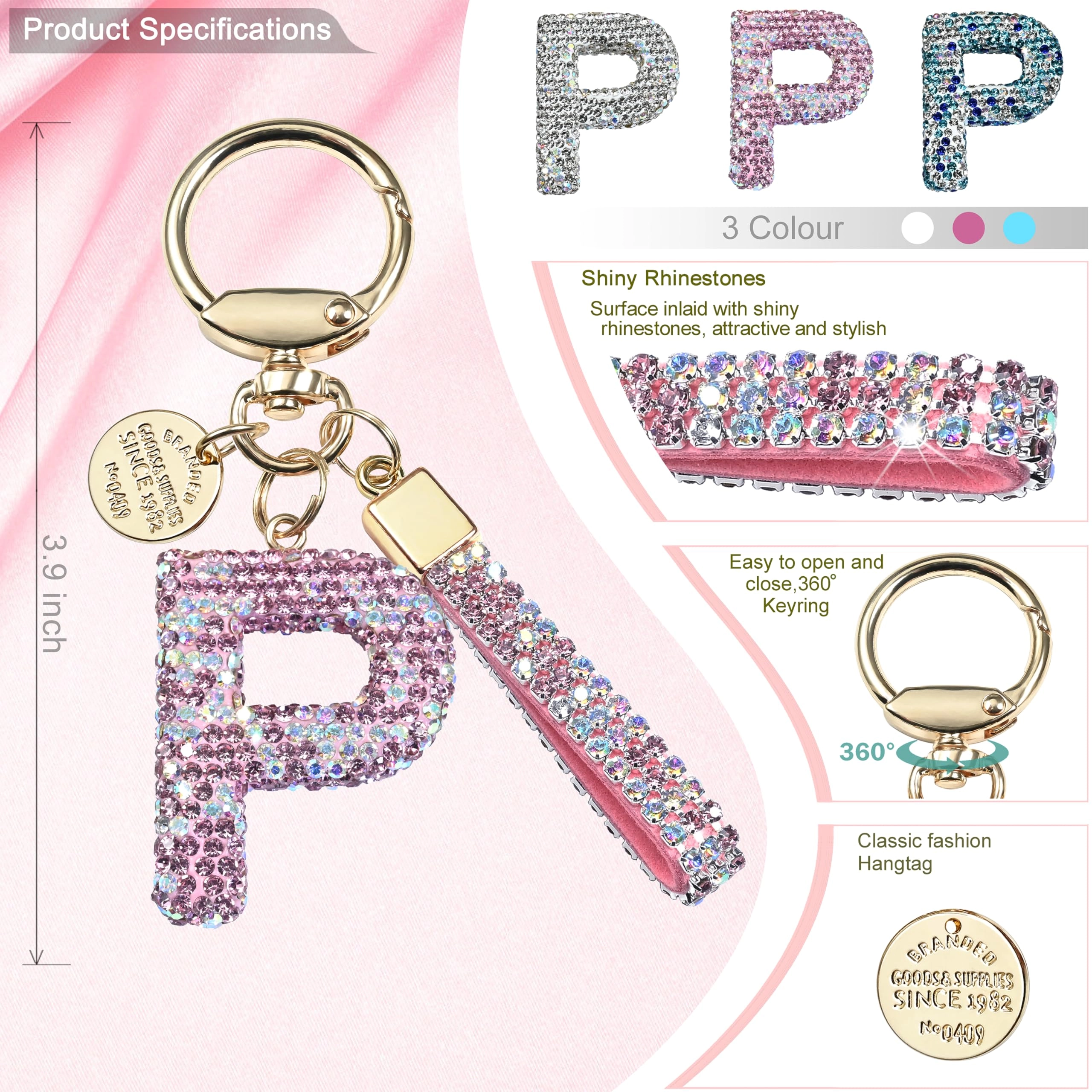 Initial Letter Keychain - Letter