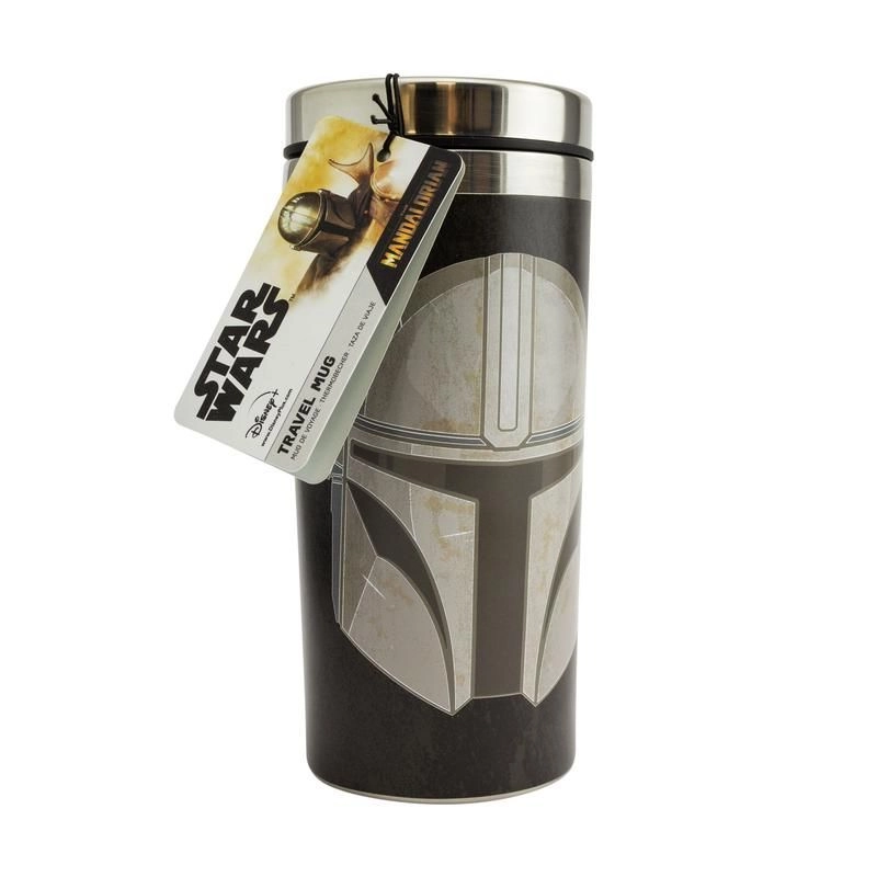 Paladone Stainless Steel Mandalorian Travel Mug - 450ml
