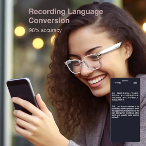 AI Translation Glasses - 110+ Languages Bluetooth