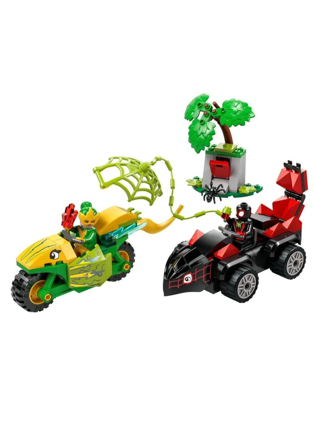 Marvel Spidey & His Amazing Friends Spin & Electro Dinosaur Vehicle Chase