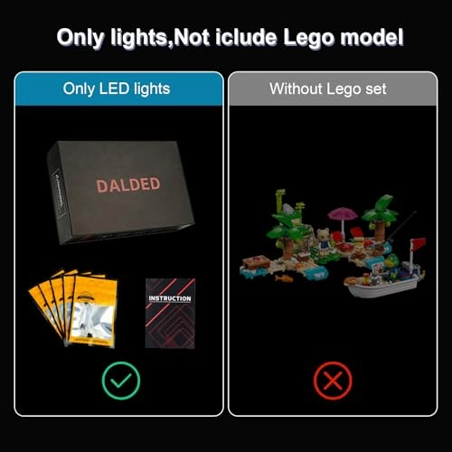 LED Lighting Kit for LEGO Animal Crossing Kapp’n’s Island Boat Tour 77048 - Plastic 1