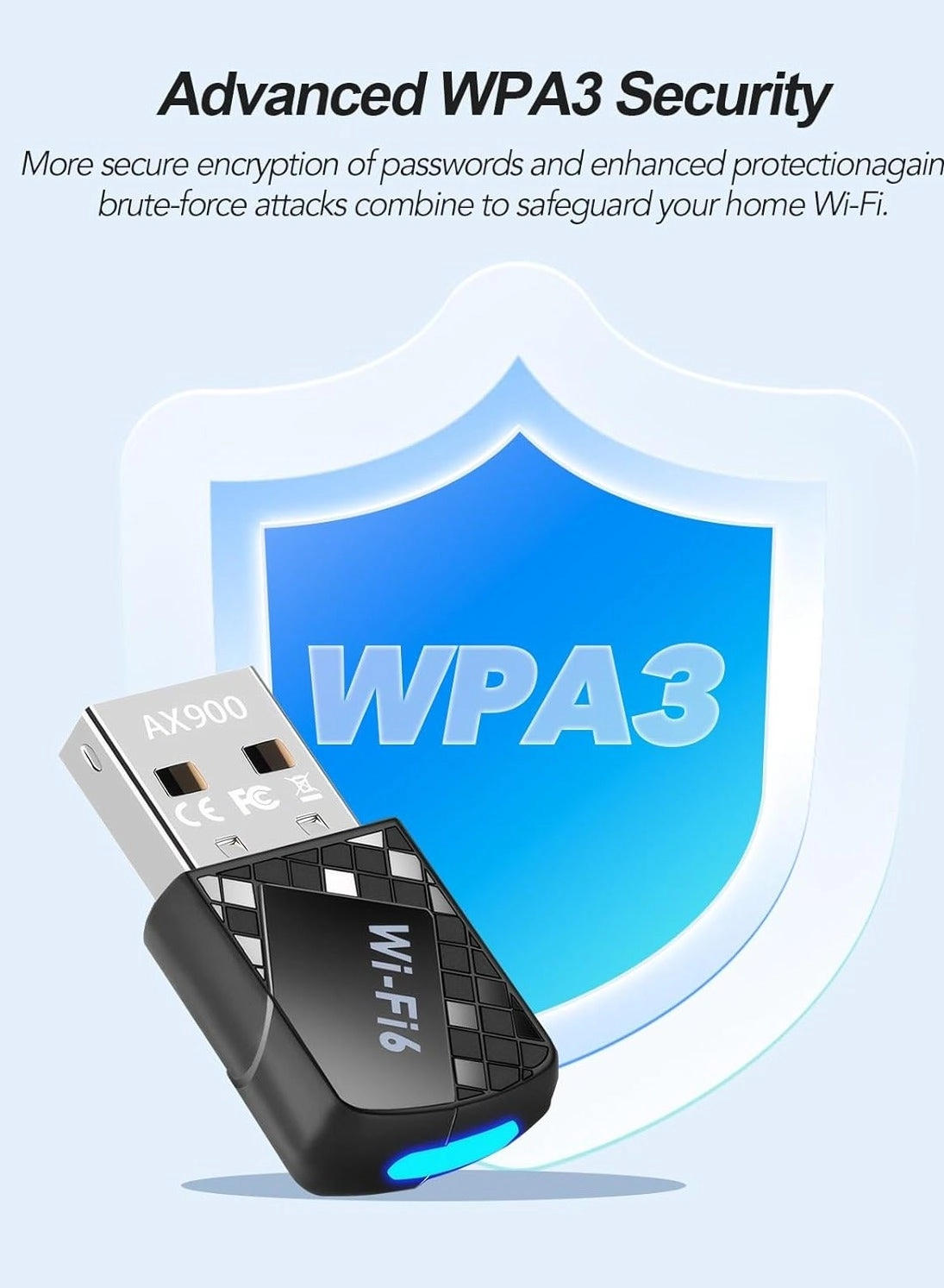 AX900 USB WiFi 6 Adapter - 2.4G/5G USB Wireless