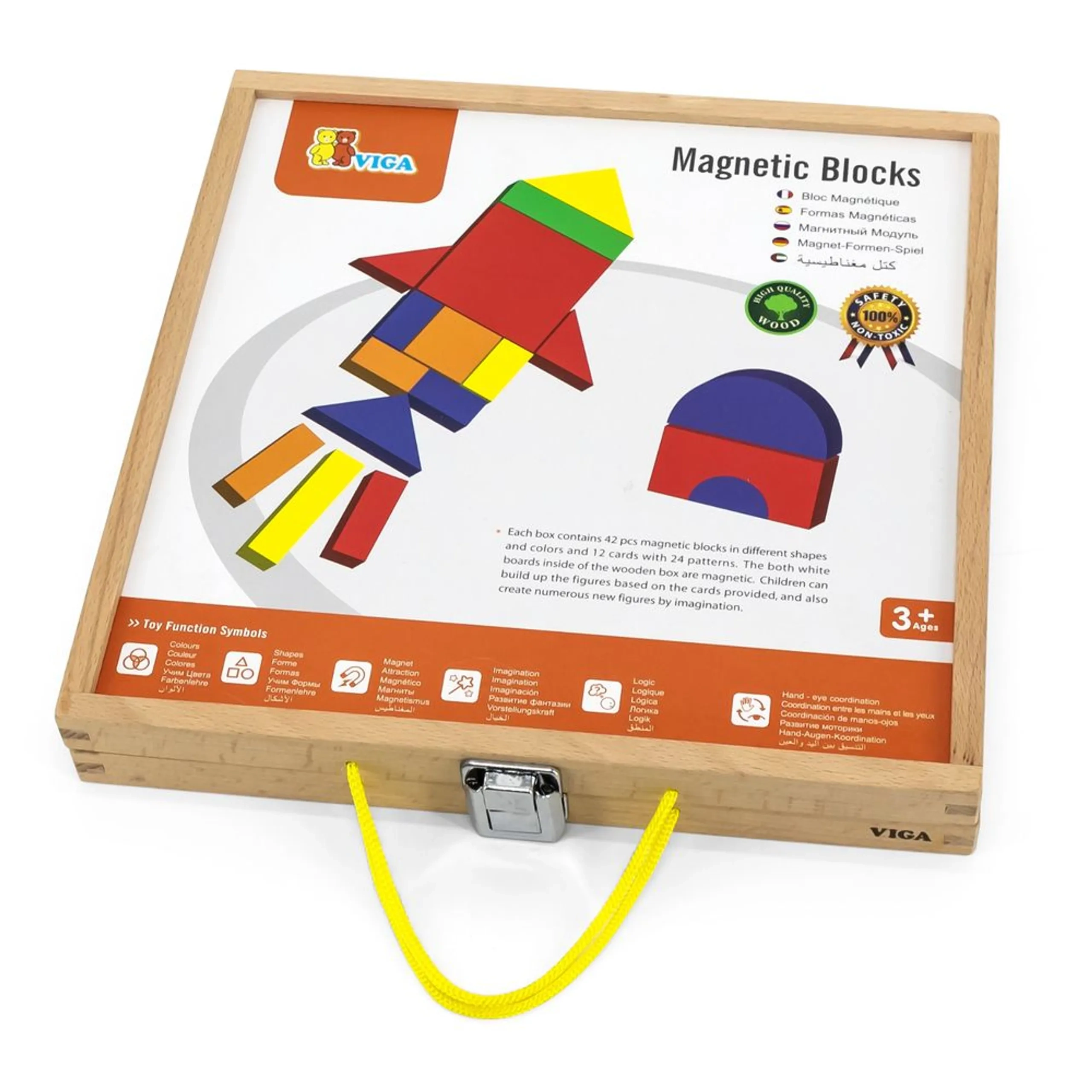 Magnetic Blocks Puzzle - 42 pcs