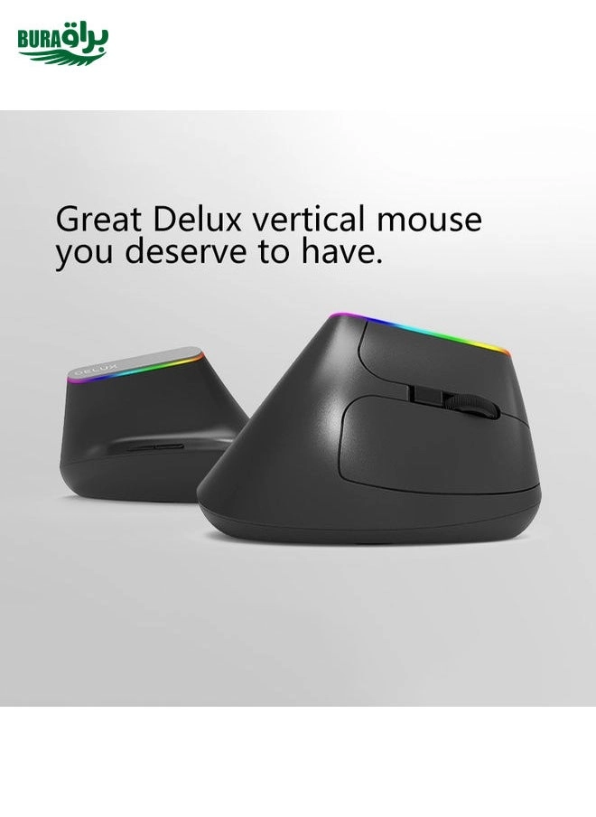 M618DB Vertical Ergonomic Mouse - Wireless