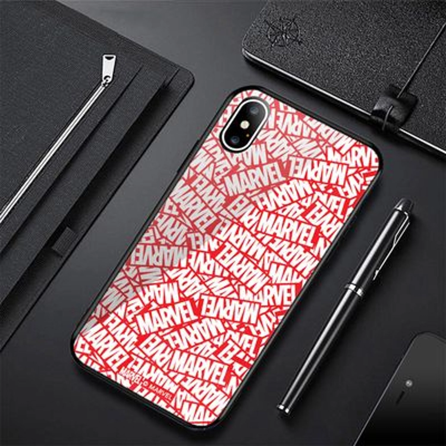 Logo Collage Cover Back Case for iPhone Xs Max