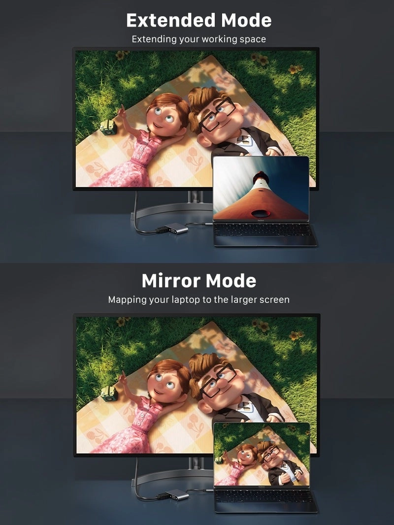 USB TYPE C TO HDMI VGA ADAPTER - 4K