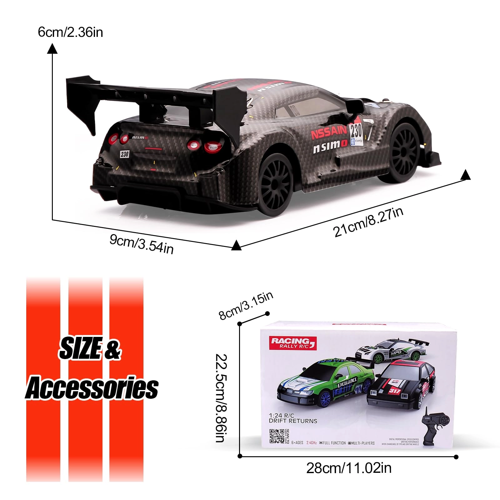RC Drift Car - 1:24 Scale