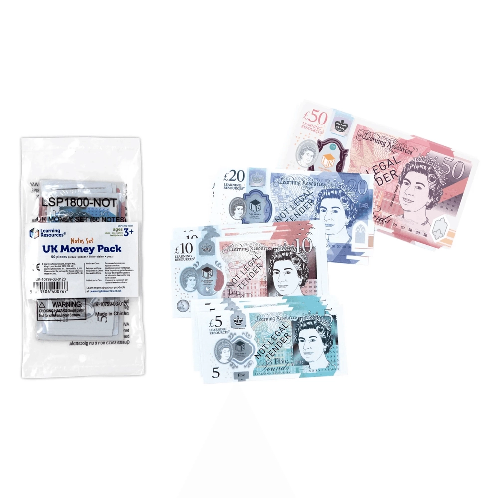 UK Money Pack - 3+ 50 pieces