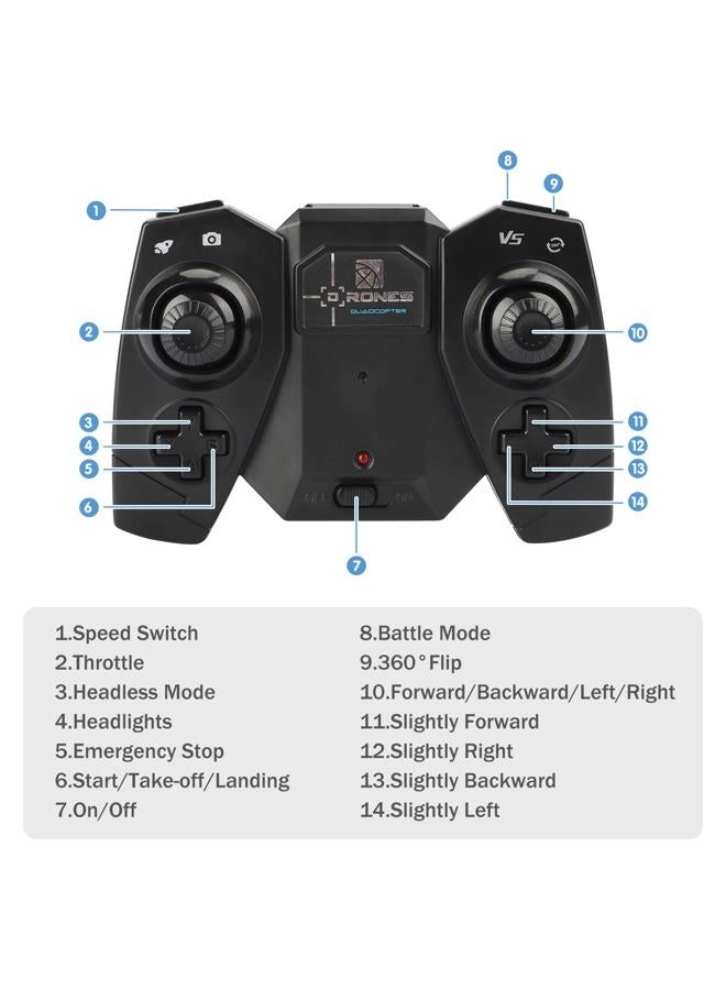 Mini Drone - DIY Kit, 3D Flip, Altitude Hold, Headless Mode, Wi-Fi