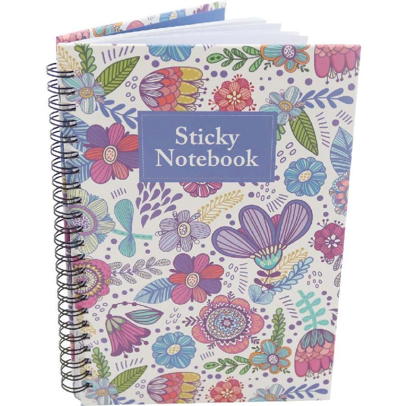 Roco Sticky Notebook A5 Hardcover - Lined 40 Sheets