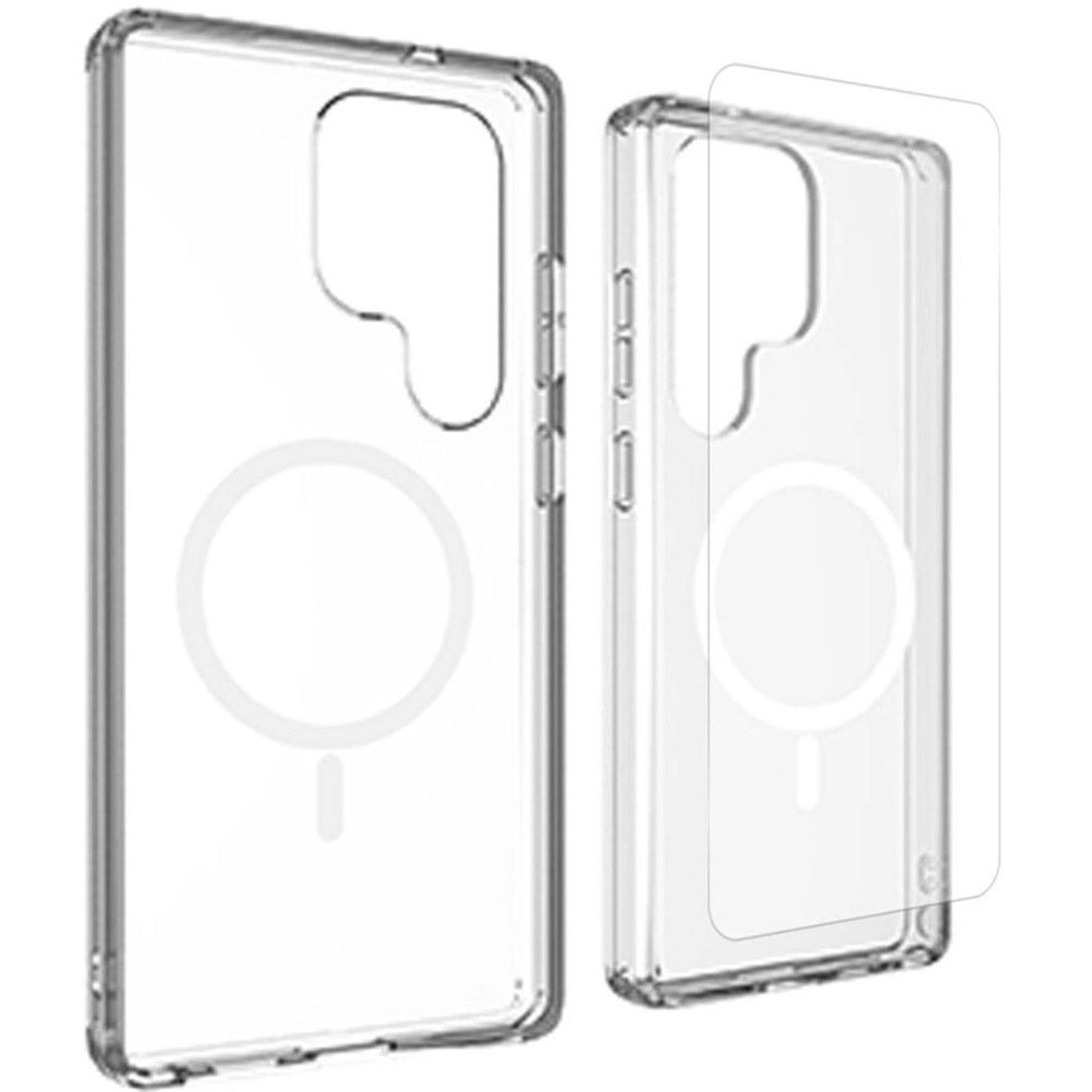 Max & Max Case With Screen Protector Clear for Samsung Galaxy S25 Ultra