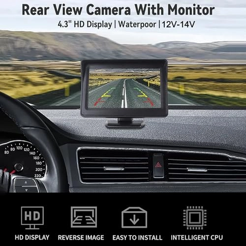 Backup Camera System - 4.3 Inches IP69 Waterproof