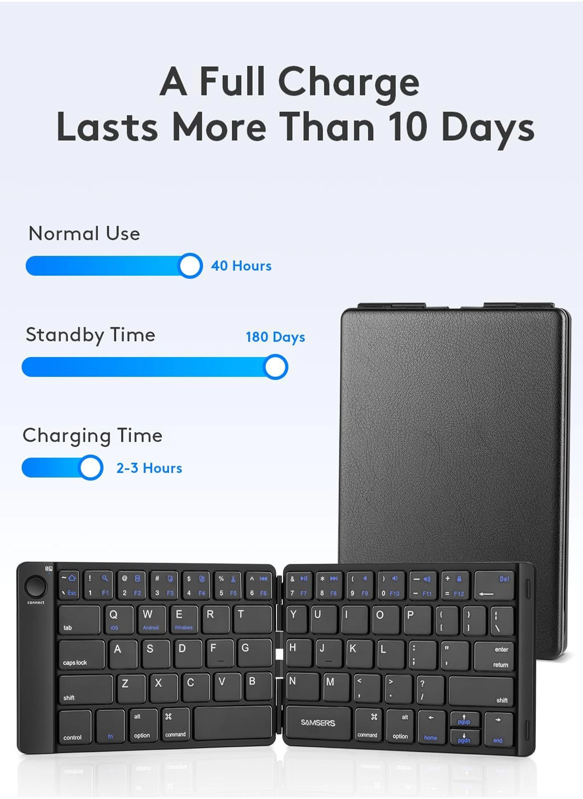 Foldable Bluetooth Keyboard - Wireless