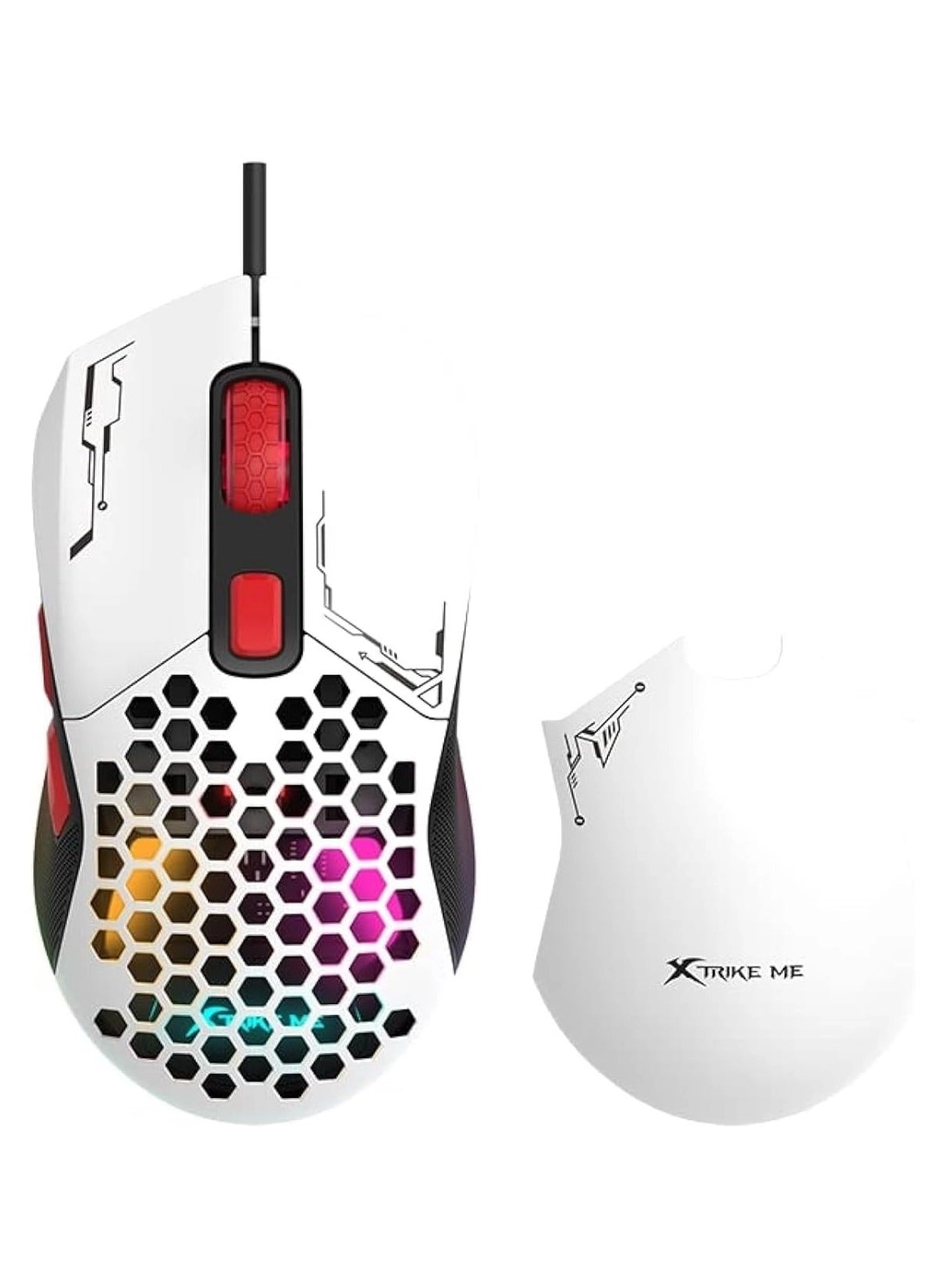 GM-316 Gaming Mouse With Detachable Top Covers - Wired