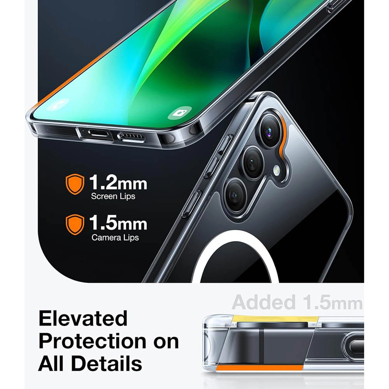 Magnetic Shockproof Case with MagSafe for Galaxy S24+