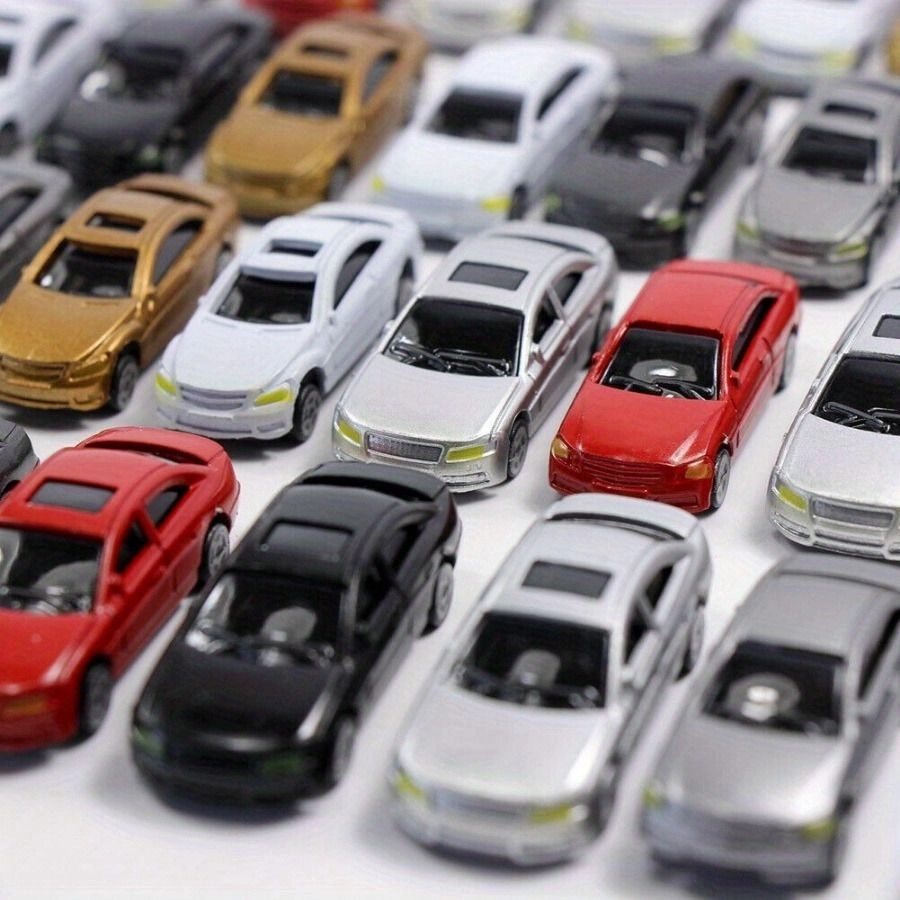 Mini Car Sedan Models - 1:100 durable plastic