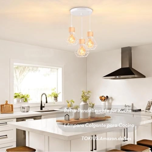 Pendant Lamp - 3-Bulb E27 16 cm