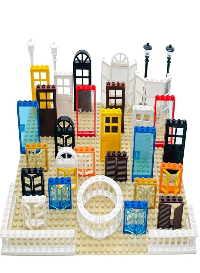 Windows Doors Fences Building Block Parts - 90 pcs