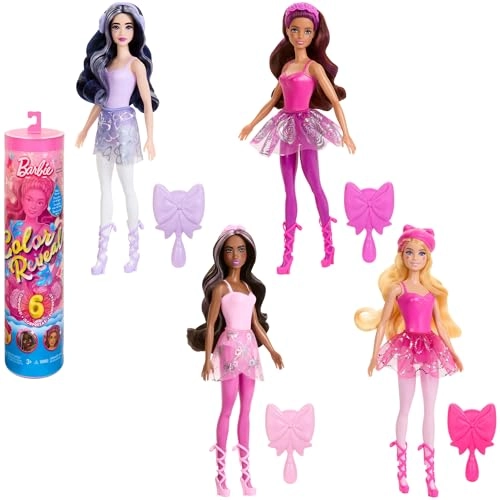Barbie Color Reveal Ballerina - 6 Surprises Color Change Ages 3+