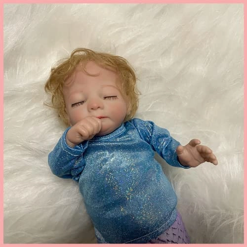 Reborn Baby Doll - 15 Inches Vinyl Handmade Hair Mermaid
