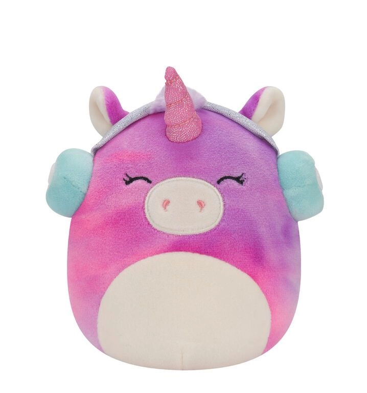 Squishmallows Unicorn Lola 12 cm Plush Headphones