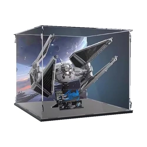 Acrylic Display Box for LEGO 75382 TIE Interceptor Aircraft - 3mm thickness