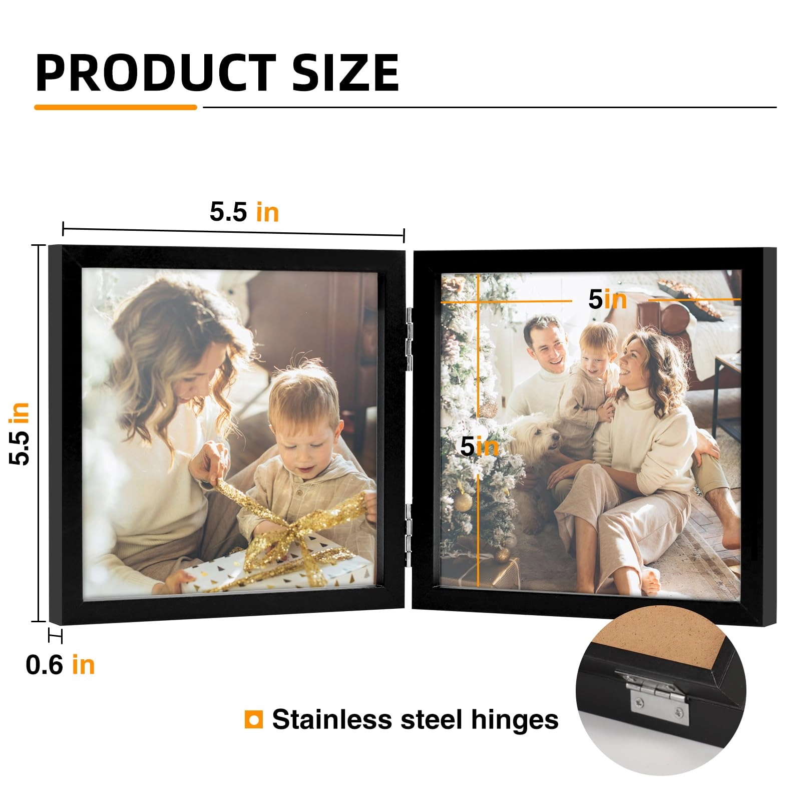 Double Photo Frame - 5x5 2