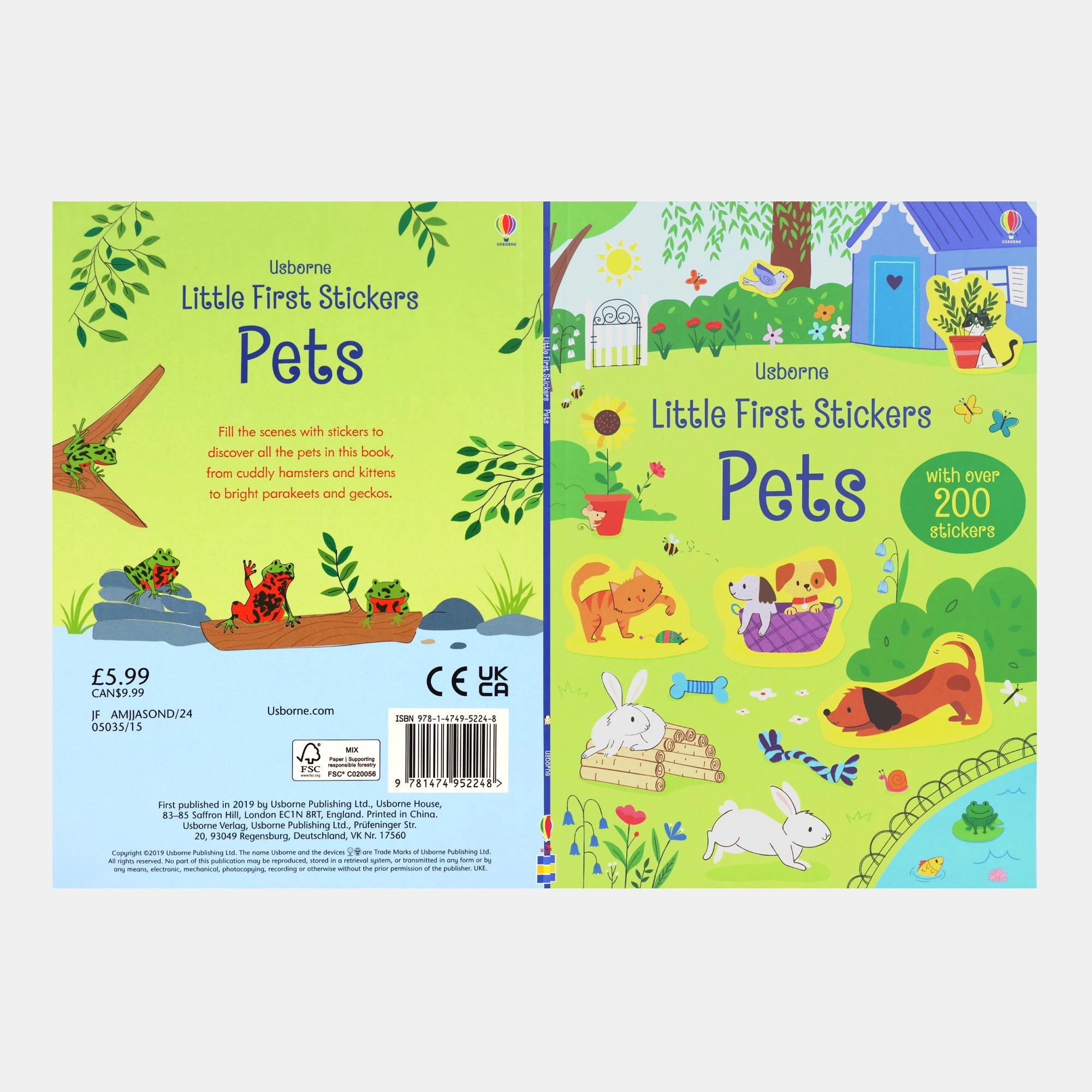 Pets Sticker Book 250 pcs