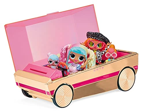 3-In-1 Party Cruiser - Rose Gold Pink Trim Magic Black Lights Ages 4+