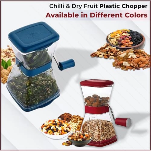 Manual Smart Chilli & Dry Fruit Plastic Chopper - 250 ML