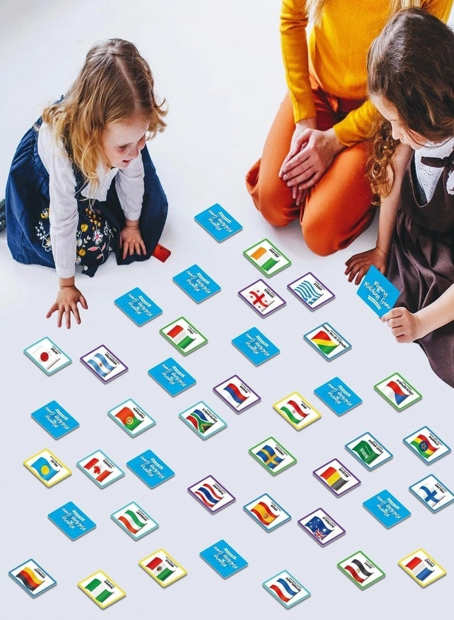 Flags of The World Memory Matching Game - 50 Pairs