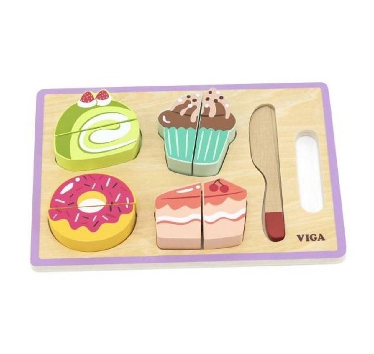 My Cutting Dessert Wooden Role Play Toy Set (29464294-44639)
