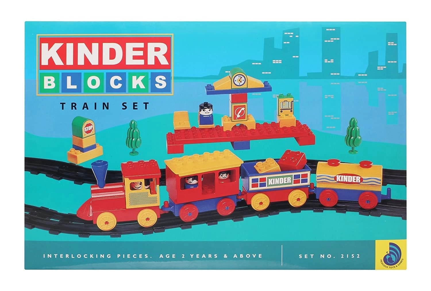 KAMPANWALA Kinder Blocks Senior Train Set - 1 pcs