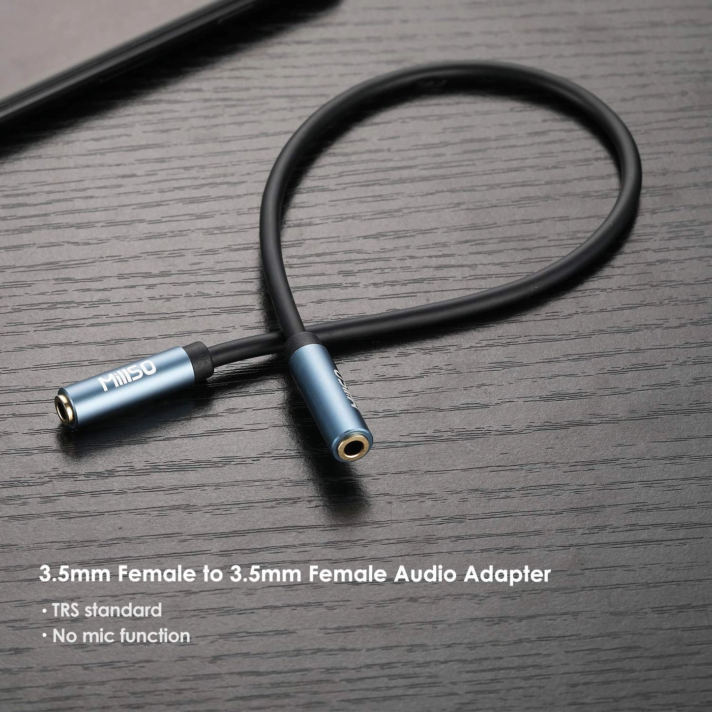 1/8" 3.5mm Female to Female Adapter Cable TRS - 15cm/6inch