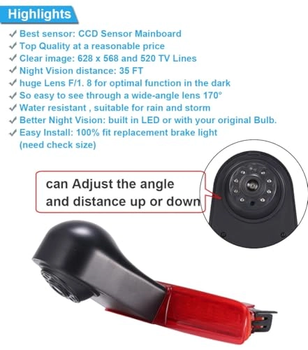 rear view mirror - 4.3 Inch + rear view camera - Super HD 1280p