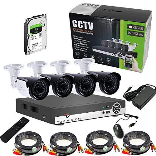 4CH 1080N AHD DVR + 1080P Bullet Camera - 4PCS + Hard Disk - 1TB