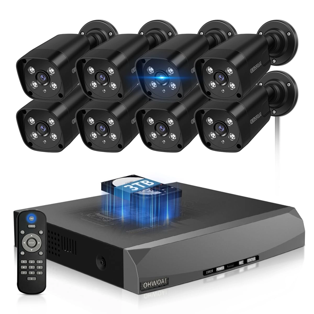 OHWOAI CSOH-04SP8MP04-B - 8 8 channels 4K UHD 2160p