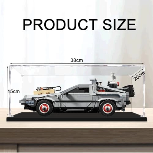 Acrylic Display Case for LEGO 10300 Car Model - 3MM 38 x 20 x 15 cm