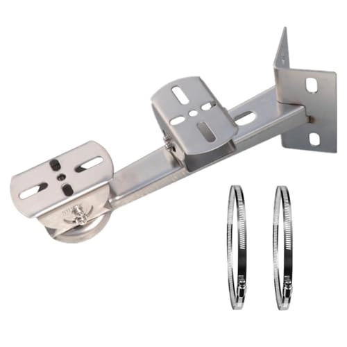 CCTV Security Camera Corner Pole Corner Mounting Bracket - Stainless Steel 26cm/10.2"