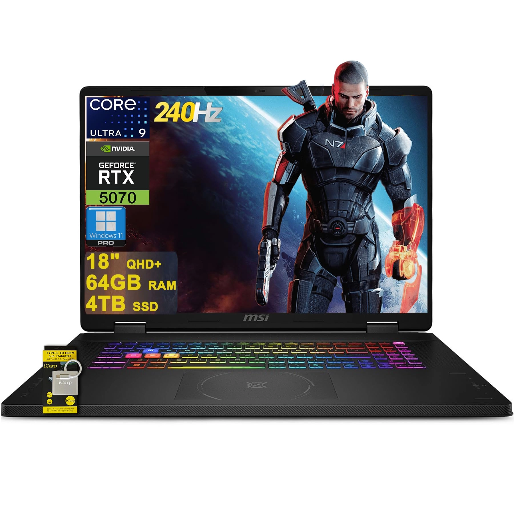 Crosshair 18 HX AI A2XWGK - 18'' Core Ultra 9 275HX 64GB DDR5 4TB SSD