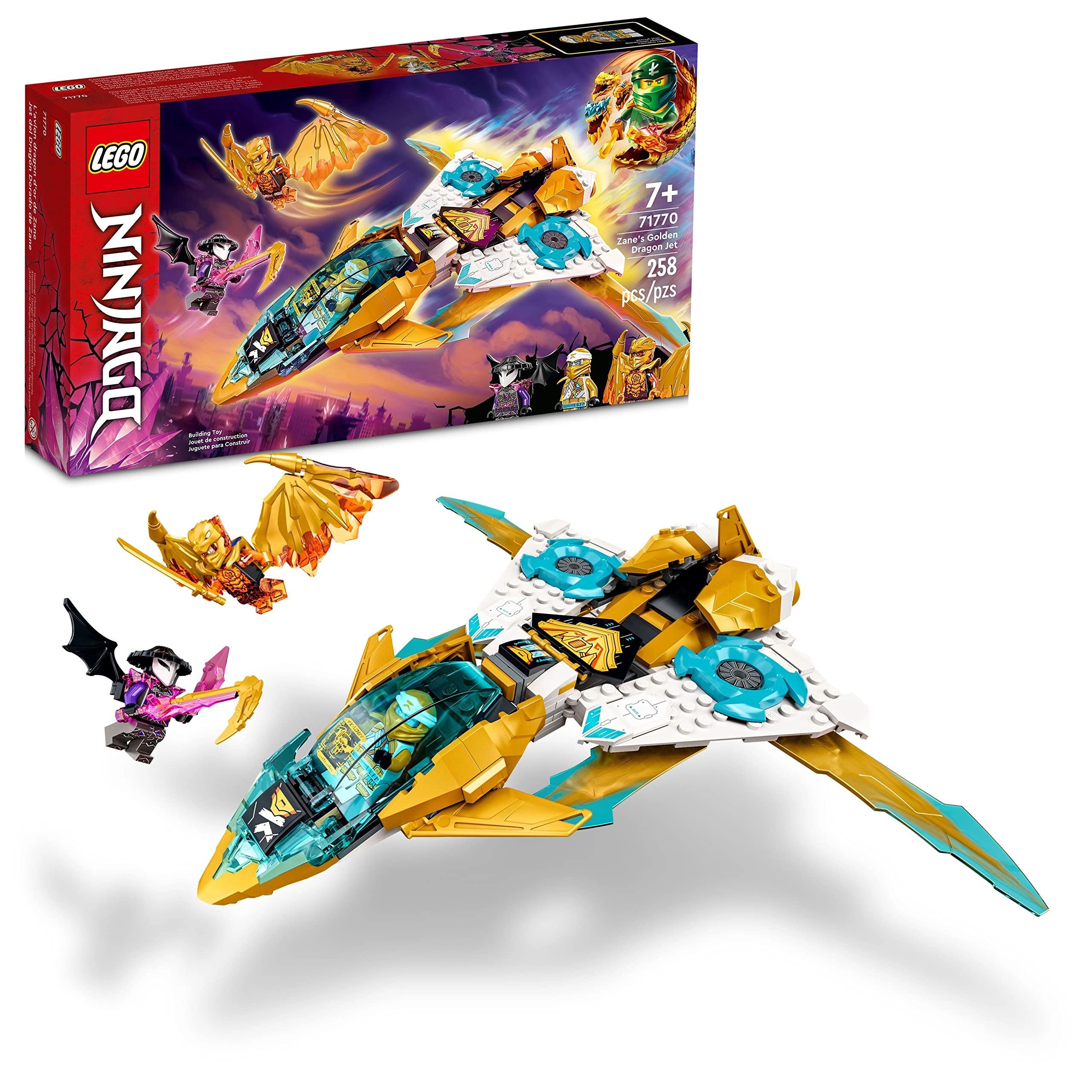 LEGO NINJAGO Zanes Golden Dragon Jet