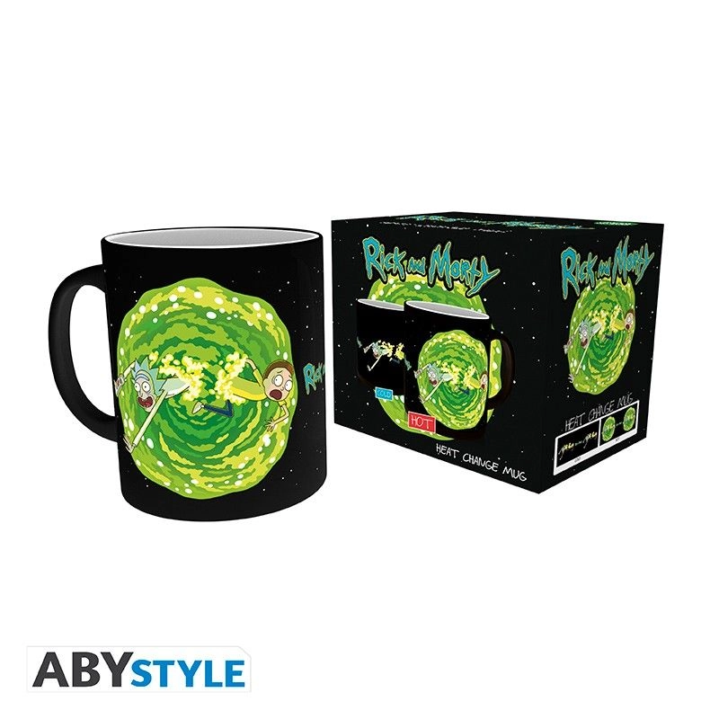 Rick And Morty Reusable Cup - Green Portal Dive And Fall - 320 ml