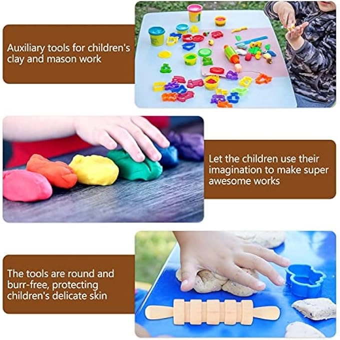 Wooden Dough Tools - 18 months - 3 years