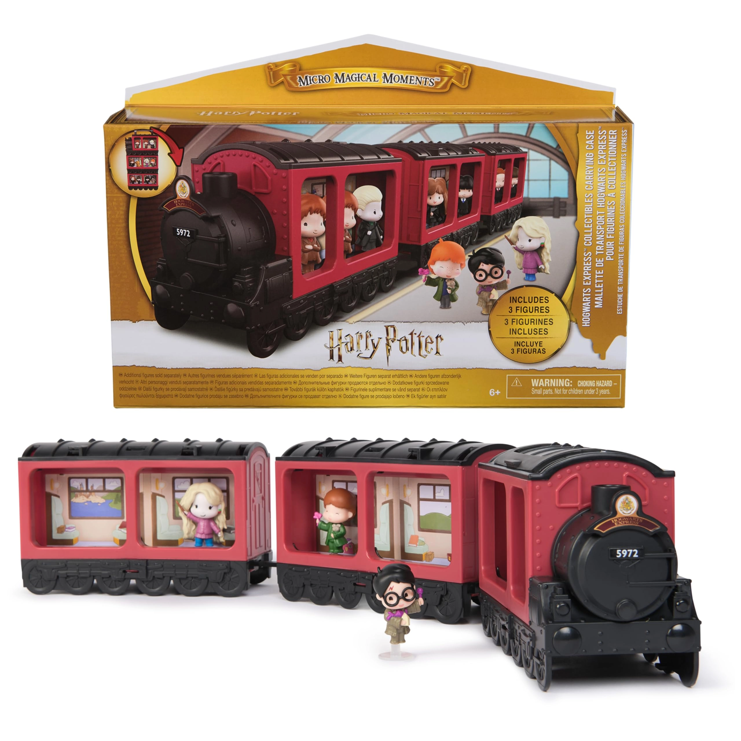 Spin Master Hogwarts Express Collectibles Carrying Case - Micro Magical Moments 3 Figures