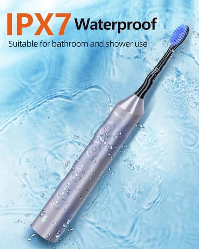 Sonic Electric Toothbrush - 3 Intensity Levels 5 Modes 40000 VPM