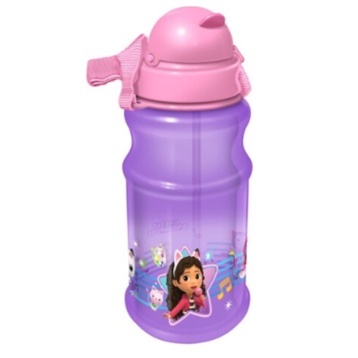 Gabby's Dollhouse Water Bottle - 500 ml flip-top lid