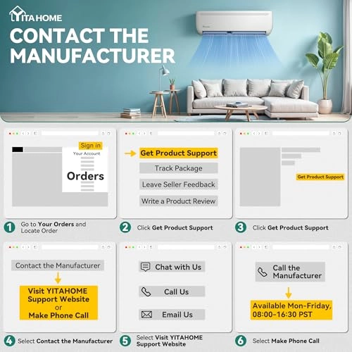 Mini Split Air Conditioner Heat Pump System - WiFi 1600W