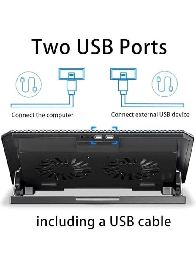 RGB Laptop Cooling Pad - 8 Fans 12.1-17.3 Inch
