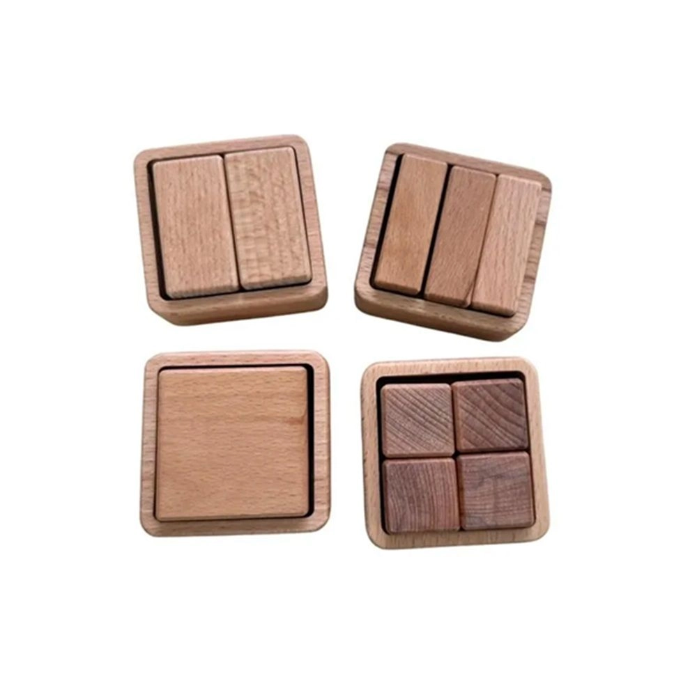 Edu Fun Fraction Cups Square - 3 years and above 14 pieces