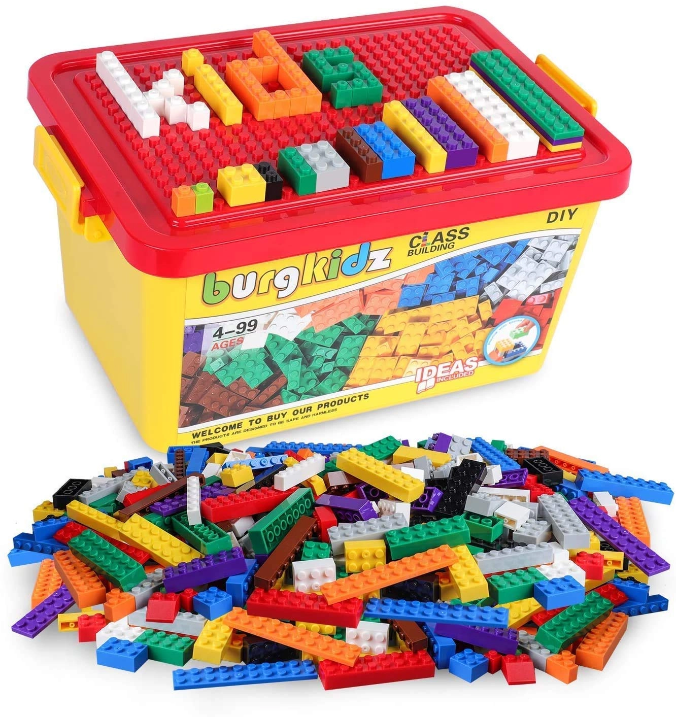 burgkidz Building Bricks - 568pcs